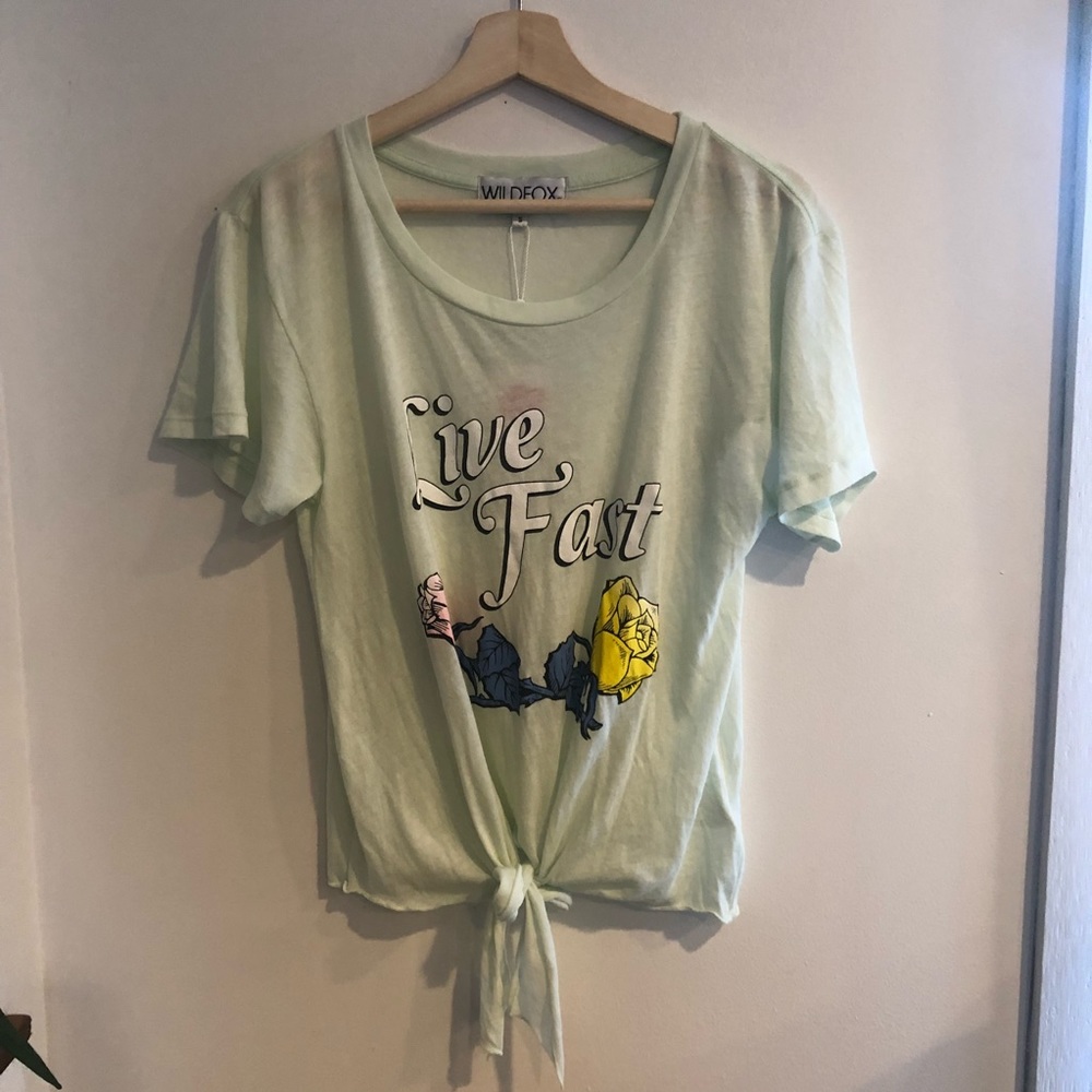 Wildfox Live Fast Tee - Picture 2 of 4